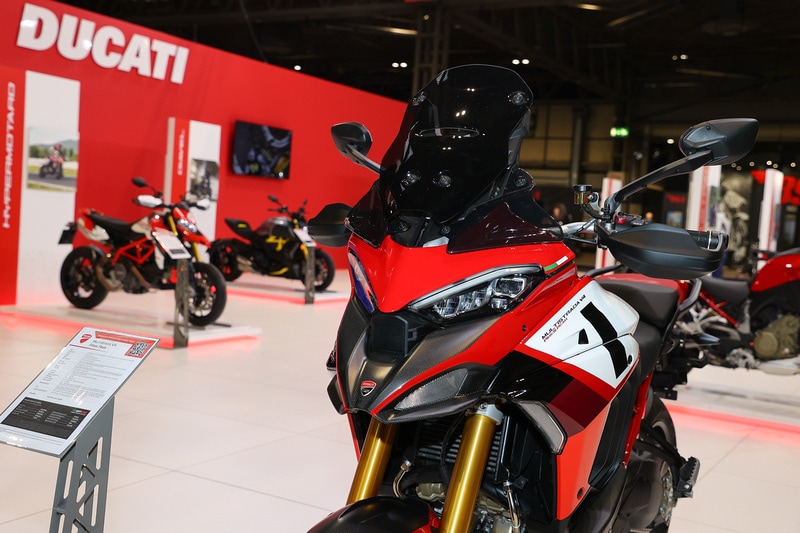 Ducati present the DesertX and 2022 range at London Motorcycle Show