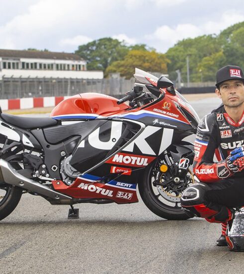 Suzuki Presents Replica Hayabusa To World Champion Sylvain Guintol