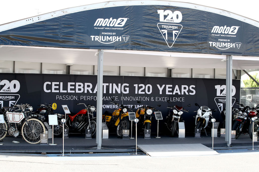 Triumph Celebrates 120th Anniversary With A Parade Lap At Silverstone GP