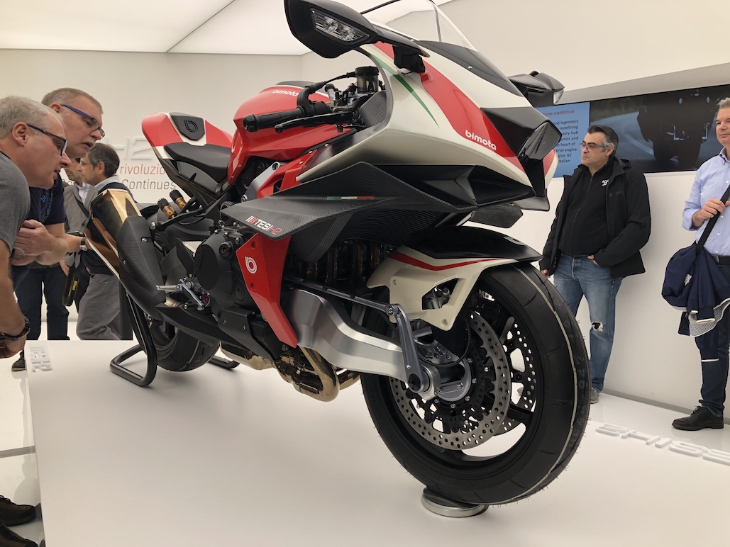 Bimota – Kawasaki collaboration and TESI H2 concept revealed at EICMA 2019