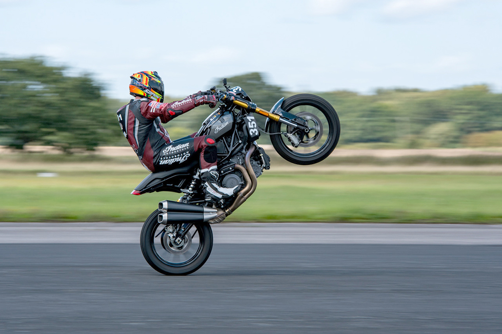FTR 1200 sets UK speed records and makes World Wheelie Championship debut