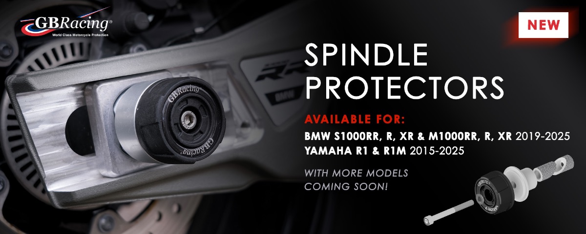 New fast-fit spindle protectors for 1000cc BMW and Yamaha models New fast-fit spindle protectors for 1000cc BMW and Yamaha models