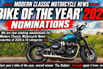 Modern Classic Motorcycle News - 'bike Of The Year' 2026 - Nominations